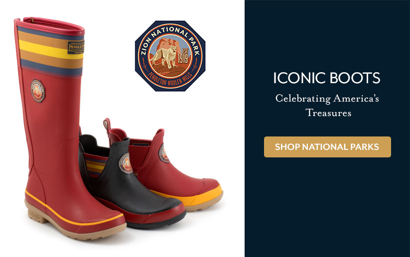 Iconic Boots. Celebrating America's Treasures. Shop National Parks.