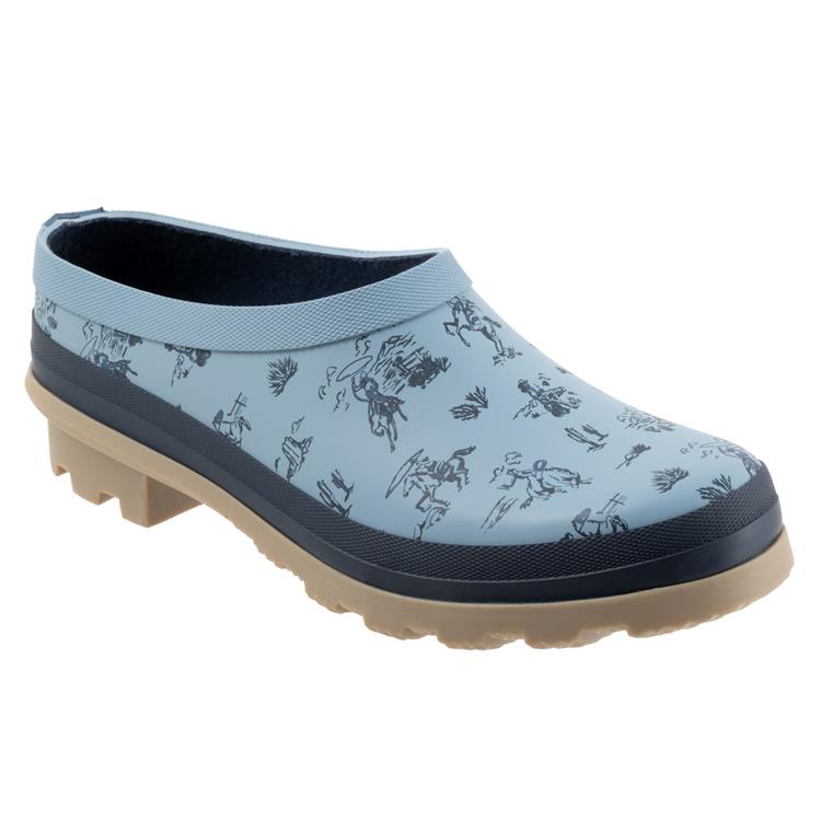 Cow Girl Garden Clog Light Blue